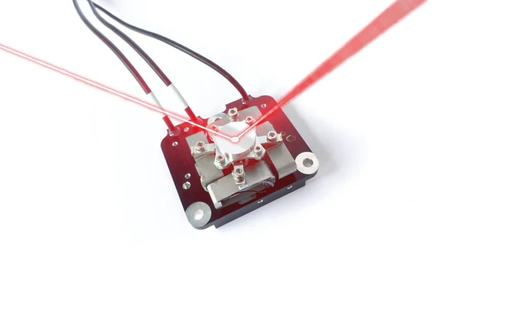 Photo of PFSM with a laser